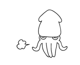 The squid do. sticker #12415090