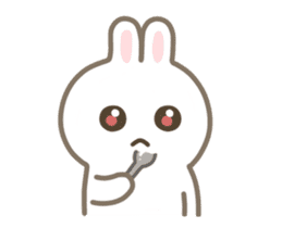 The Little cute Rabbit sticker #12416372