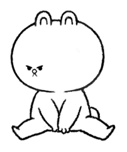 Bear at home sticker #12416415