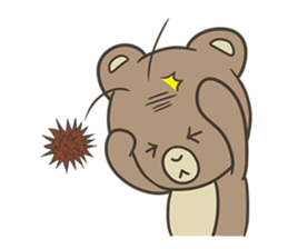 Bear in autumn sticker #12416841