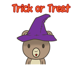 Bear in autumn sticker #12416853