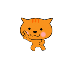 animation sticker of cat 1608B sticker #12417873