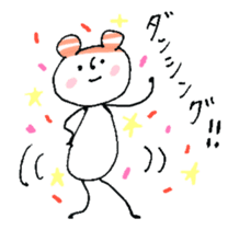 Animation! Hat polar bear sticker #12417913