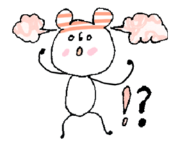 Animation! Hat polar bear sticker #12417917