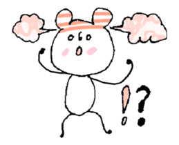 Animation! Hat polar bear sticker #12417917