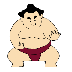 sumo sticker Oyakudachi-beya