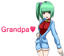 Harajuku girl's Respect for Aged Day Eng sticker #12418001