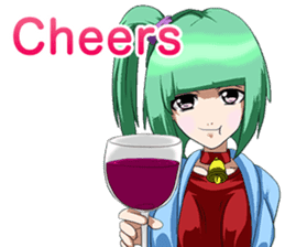 Harajuku girl's Respect for Aged Day Eng sticker #12418013