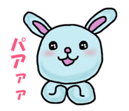 Mr. pale blue rabbit (Summer version) sticker #12418323