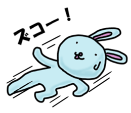 Mr. pale blue rabbit (Summer version) sticker #12418328