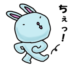 Mr. pale blue rabbit (Summer version) sticker #12418349
