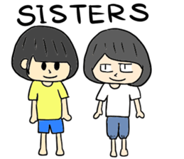 Bob hair girls sticker #12418903