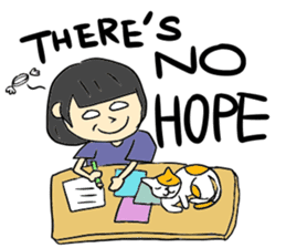 Bob hair girls sticker #12418907