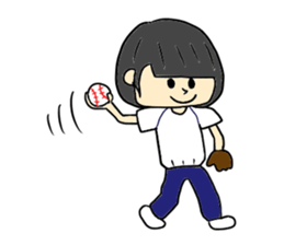 Bob hair girls sticker #12418914