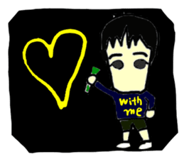 tekitousai & friends izu(mobappu series) sticker #12419334