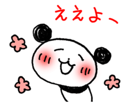 Hand-painted panda 5 sticker #12419399