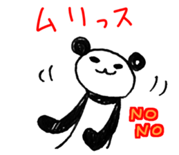 Hand-painted panda 5 sticker #12419402