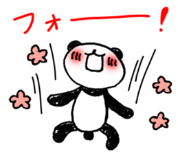 Hand-painted panda 5 sticker #12419410