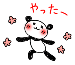 Hand-painted panda 5 sticker #12419411