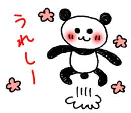 Hand-painted panda 5 sticker #12419412