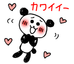 Hand-painted panda 5 sticker #12419420