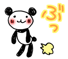 Hand-painted panda 5 sticker #12419428