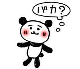 Hand-painted panda 5 sticker #12419433