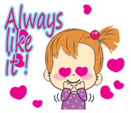 A Little Cute and Lovely Girl, Messages2 sticker #12419941