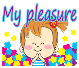 A Little Cute and Lovely Girl, Messages2 sticker #12419950