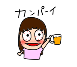 Insomnia girl sticker sticker #12420662