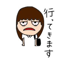 Insomnia girl sticker sticker #12420667