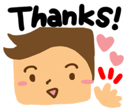 Boy of reaction Cute sticker #12420801