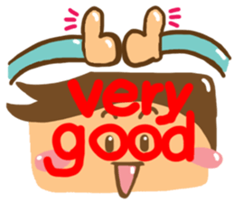 Boy of reaction Cute sticker #12420829