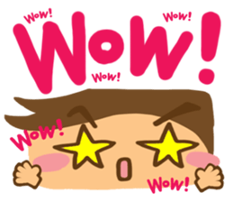 Boy of reaction Cute sticker #12420837