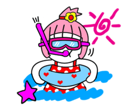 Everyday words of Pink-chan7 sticker #12421274