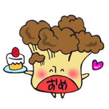 Mr. realistic mushroom sticker #12421660