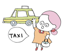 Pretty girls with a cat sticker #12422095