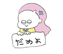 Pretty girls with a cat sticker #12422097