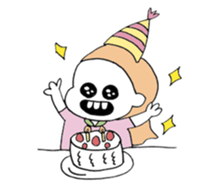 Pretty girls with a cat sticker #12422105