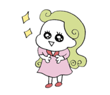 Pretty girls with a cat sticker #12422107