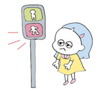 Pretty girls with a cat sticker #12422112