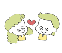 Pretty girls with a cat sticker #12422122