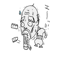 Fire old man sticker #12422129