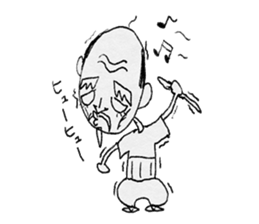 Fire old man sticker #12422149