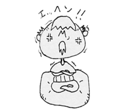 Fire old man sticker #12422164
