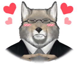 Vulpes ferrilata real life sticker #12422608