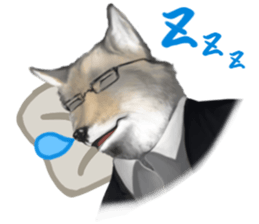 Vulpes ferrilata real life sticker #12422614