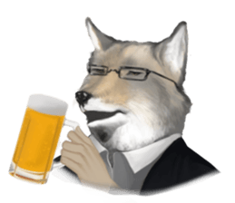 Vulpes ferrilata real life sticker #12422623