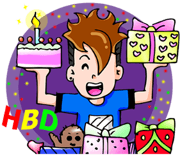 WaWa Happy Boy sticker #12422897