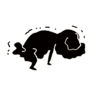 Black Toy Poodle YOMOGI sticker #12423143